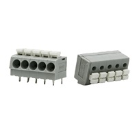 Connecteurs à ressort sans vis ZB237V-5.08mm gris en ligne, vente directe usine Ningbo Zhongbo