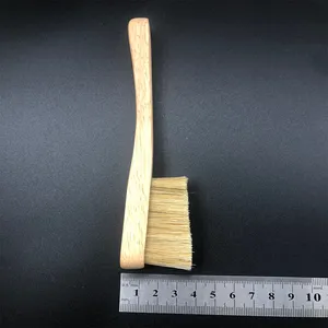 木製ハンドルクライミングチョークブラシ竹材イノシシ毛毛チョークブラシクライミング