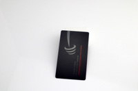 Carte VIP professionnelle en acier inoxydable, noire, plaquée argent, impression UV, pour événements sportifs et expositions