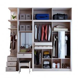 Armoire de rangement pour vêtements en bois sur mesure, design moderne en contreplaqué haut de gamme - Product Image 3