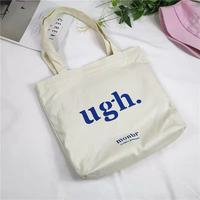 Bolsa de Compras de Lona Reutilizable de Gran Capacidad, Multifuncional, con Asas de Cuerda y Logotipo Personalizado Impreso