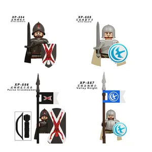 Hete Filmserie Elite Soldaten Ailim Guard Pavise Crossbowen Middeleeuwse Ridder Mini Action Figures Bouwstenen Speelgoed Kt1073