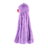 Jouet animal de compagnie en peluche grinçant durable et personnalisé sans farce avec papier froissé poulpe jouets pour chien à mâcher