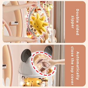 Tổ Chức Búp Bê Lưu Trữ Xô Hộp Thùng Với Dây Kéo Đồ Chơi Lưu Trữ Xô Trẻ Em Của Búp Bê Lưu Trữ Xi Lanh Sang Trọng Búp Bê - Product Image 4