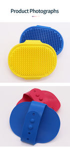 Spazzola per Bagno e Toelettatura per Cani e Gatti con Manico ad Anello Regolabile, Moderna, Ecologica, in Gomma, per Interni ed Esterni, Prezzo di Fabbrica - Product Image 6