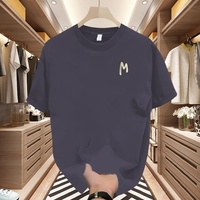 Camiseta de Manga Corta para Hombre, Estampado Gráfico, Corte Holgado, Cómoda para Actividades al Aire Libre, con Estampado de Letras, Cuello Redondo, Algodón Suave, Nueva Colección 2026