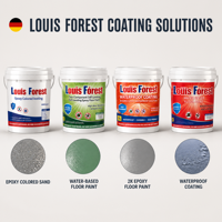 Peinture époxy pour sols sur mesure OEM ODM, revêtement de sol à base d'eau, peinture auto-nivelante imperméable pour sols industriels et commerciaux