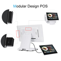 Système de point de vente pliable ultra-fin MatsudaPOS OEM ODM capacitif blanc ST8500 15,6 pouces, matériel commercial modulaire pour les entreprises