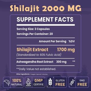 ODM/OEM Marque privée Pure <span class=keywords><strong>Himalayen</strong></span> Shilajit Capsule Shilajit Pur <span class=keywords><strong>Himalayen</strong></span> pour l'énergie, soutien immunitaire - Product Image 2