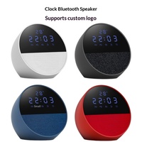 Haut-parleur multifonctionnel intelligent pour la maison avec horloge, affichage de la température, prise en charge de la carte TF, mini audio sans fil de bureau ou de chevet – Idéal comme cadeau