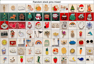 Ghim kim loại bán buôn, nhiều kiểu dáng, <span class=keywords><strong>100</strong></span> mẫu ghim cài áo men dễ thương dành cho mũ và quần áo - Product Image 3