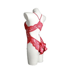 Lemon Story Combinaison sexy en dentelle à entrejambe ouvert, lingerie transparente pour femmes 8842 - Product Image 4