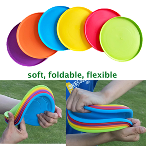 Disque volant d'entraînement pour chiens, jouet à mâcher pour chiot, soucoupe flottante légère et souple pour petits et moyens chiens, idéal pour l'entraînement sportif en extérieur - Product Image 5