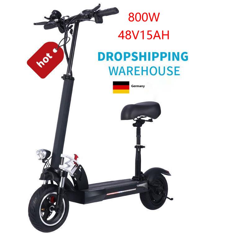 ЕС Германия склад 10 дюймов шины 15ah 800 Вт складной быструю скутер 45км/ч с указателями поворота взрослых Электрический скутер