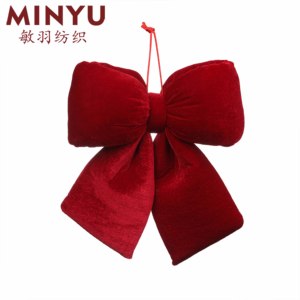 Grand nœud <span class=keywords><strong>de</strong></span> Noël en flanelle rouge, pendentif en forme <span class=keywords><strong>de</strong></span> papillon, décoration d'arbre pour les fêtes <span class=keywords><strong>de</strong></span> mariage, vente en gros d'usine - Product Image 5