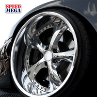 Rines de Auto Forjados Personalizados, Diseño Cóncavo Profundo, 17-20 Pulgadas, 5x120.65, Delanteros/Traseros, Negros Fresados, Rines de Aleación de 2 Piezas para Carreras de Drag, 25 mm