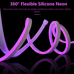 Tira de LED de Neón Flexible de PVC IP65, Color Ámbar Cálido 2700K, Cortable, Extrusión Sólida, Sin Puntos, Lineal, 220V, Rollo de 50m, para Exteriores, Techos y Fachadas - Product Image 5