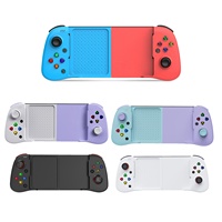 Manette de Jeu Mobile Sans Fil Bluetooth, Poignée Extensible pour Téléphone, Jeux Vidéo, Compatible Android IOS et PC