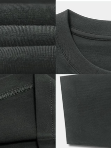 เสื้อเชิ้ตแขนยาวผ้าฝ้ายแท้ 100% ขายส่งแบบ OEM เสื้อลำลองผู้ชาย สกรีนโลโก้ดิจิตอลตามสั่ง ทรงโอเวอร์ไซส์ คอกลม - Product Image 4