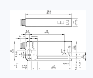 Mới ban đầu WFS3-40N115 quang học chuyển đổi khe cắm loại nhãn cảm biến NPN đầu ra máy dán nhãn Sticker phát hiện chuyển đổi - Product Image 6