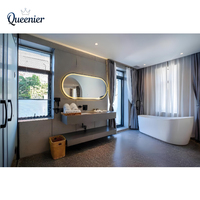Conception moderne de luxe 5 étoiles Fabricant de meubles en bois massif pour hôtels Ensembles de meubles pour chambres à couche