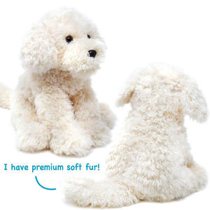 Peluche de Perro Poodle Labradoodle Ecológico Estándar CPC CE, Juguete de Peluche Beige de Primera Calidad, Peluche de Anime Personalizado al por Mayor - Product Image 3