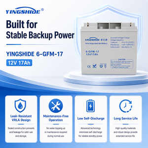 <span class=keywords><strong>Batterie</strong></span> au plomb régulée par valve sans entretien Reston OEM YINGSHIDE 6-GFM-17 <span class=keywords><strong>12V17AH</strong></span> pour système d'alarme UPS, durée de vie de 10 ans - Product Image 4