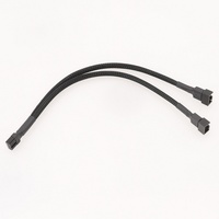 Câble d'extension mini 4 broches vers 4 broches et 3 broches pour ventilateur de refroidissement CPU PC, 27 cm de long, conducteur TC, en nylon, pour usage sur ordinateur de bureau, en stock