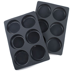 Moule de boulangerie en silicone Hamburger Presse à viande BBQ Patty maker Baignoire pour petits gâteaux ou pain Hamburger Bun Outil de cuisson - Product Image 2