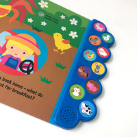 Le meilleur nouveau livre audio apprenant des livres pour bébés English Animals Sound Board Book for kids