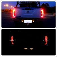 Feux arrière LED complets pour Nissan Navara NP300 avec clignotants séquentiels, feux de stationnement, design luxueux, 4x4 tout-terrain, plastique noir