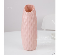 Vase en plastique oblique anti-chute Yicai Creative, style moderne simple et luxueux, gris, pour table de mariage