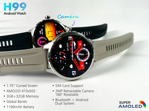 Montre connectée H99 en gros d'usine, carte SIM 4G, 3+32 Go, haute performance, Android, prend en charge les bandes mondiales, montre-téléphone intelligente - Product Image 5