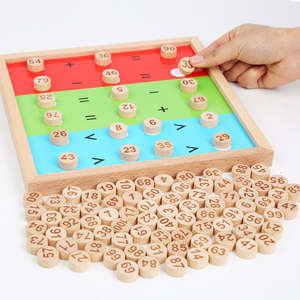 Échiquier <span class=keywords><strong>Sudoku</strong></span> en bois pour enfants labyrinthe numérique pensée logique Puzzle éducatif ensemble de jouets pour adultes enfants en matière mathématique - Product Image 5