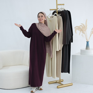 2025 nouvelle gloire dubaï <span class=keywords><strong>turquie</strong></span> automne et hiver robe tricotée sans foulard - Product Image 1