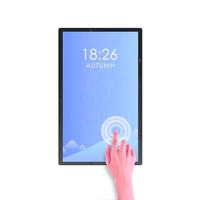 Tablette Android murale 10/13/15/22/32/43/49/55 pouces avec écran tactile pour affichage publicitaire, moniteur industriel Android