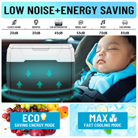 2025 nouveau ALG50 50L Portable électrique 12V 24V voiture réfrigérateur réfrigérateur Mini congélateur Camping machine à glaçons pour caravane extérieure Coolbox