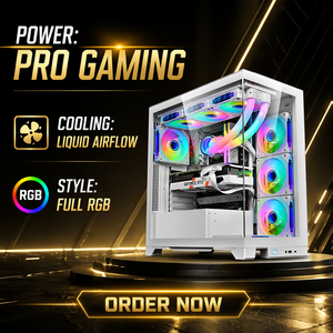 Boîtier PC Micro ATX <span class=keywords><strong>ALSEYE</strong></span>, nouveau design, acier et verre, tour moyenne, ports USB avant, couleur blanche, pour jeux - Product Image 1
