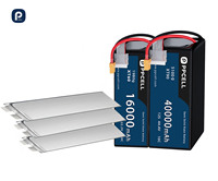 Baterai LiPo 30Ah 3C Densitas Energi Tinggi untuk Drone UAV |   Baterai Lithium Polymer 3.7V 252g 440Wh/kg