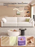 Canapé Chesterfield en velours chenille crème de qualité supérieure, structure en bois massif, latex, 3 places, rangée droite, minimalisme moderne, résistant aux griffes de chat, garantie 10 ans