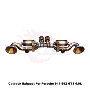 Échappement sport Vortex Bespoke Burnt Blue Ti avec soupape à vide compatible Porsche 911 992 GT3 4.0L Tuning - Product Image 5
