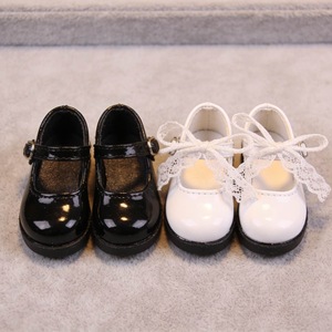 Nouvelles arrivées : Chaussures de poupée BJD rose et blanc, décorées d'un nœud, en cuir PU fait main, pour poupées BJD MSD MDD Lolita 1/4. - Product Image 5