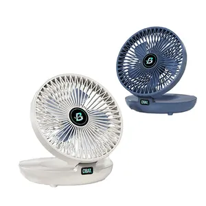 Foldable Table Fan Usb Desktop Small Built In Battery Cordless Rechargeable Mini Folding Fan Cooling Portable Mini Electric Fan