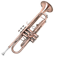 Antique Copper Finish BB Cornet Beginner-Friendly Yellow Brass Vintage Trumpet for Performance Practice