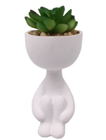Faux pot de fleurs bon marché pour décor à la maison