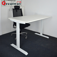Table de travail debout pour ordinateur à double moteur, capacité de charge de 120 kg, ergonomique, intelligente, réglable en hauteur, OEM ODM