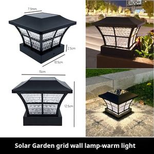 תאורת גדר סולארית עם תאורה סולארית לבית ולגן עבור בית וגן לעמודות - Product Image 6