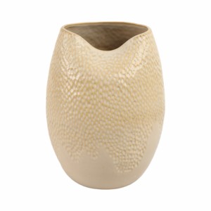 Vaso in Ceramica Moderno con Bordo Ondulato, Forma Aperta Arrotondata Decorativa per Soggiorno, Camera da Letto e Arredamento Casa - Product Image 1