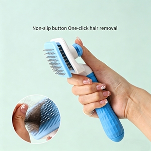 Cepillo Quitapelusas para Mascotas con un Solo Clic, Peine Autolimpiante para Perros y Gatos - Product Image 5