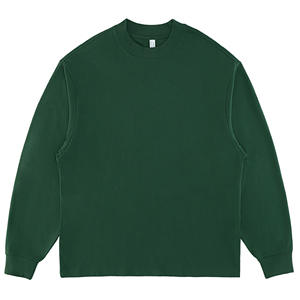 T-shirts pour hommes en coton imprimé uni de haute qualité, épaules tombantes, grande taille, t-shirt unisexe surdimensionné, poids lourd - Product Image 5